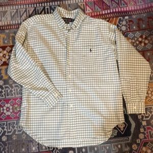 Men’s Polo button up oversized shirt size Medium